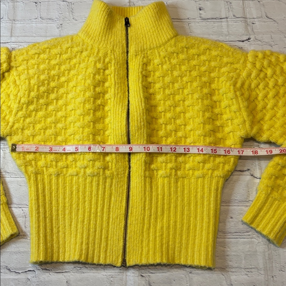 Maeve by Anthropologie Textured Chunky Knit Cropped Sweater Jacket - Picture 14 of 16
